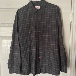 Grey Plaid Casual Shirt